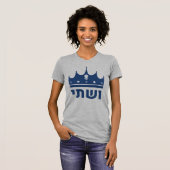Queen Vashti Hebreeuws Purim Costume Design T-shirt (Voorkant volledig)