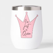 Queen Vibes Wine Tumbler - Ik ben gewoon een konin (Achterkant)