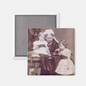 Queen Victoria (1819-1901) met haar kleinkinderen, Magneet (Voorkant / Achterkant)