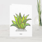 Queen Victoria agave notecard Kaart (Achterkant)