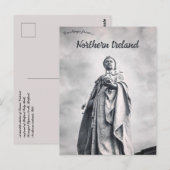 Queen Victoria Belfast City Hall Northern Ireland Briefkaart (Voorkant / Achterkant)