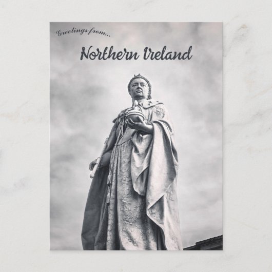 Queen Victoria Belfast City Hall Northern Ireland Briefkaart (Voorkant)