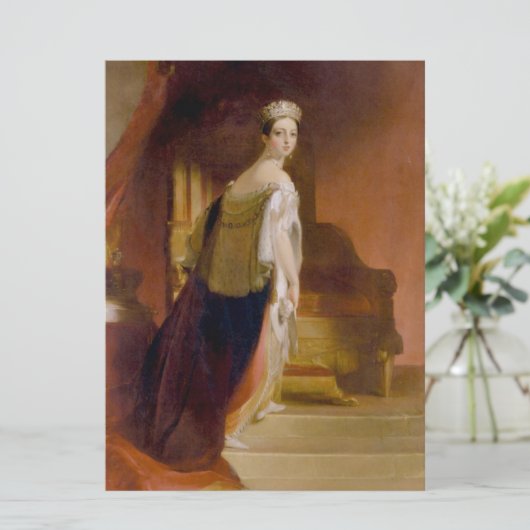 Queen Victoria (door Thomas Sully) Kaart (Staand voorkant)