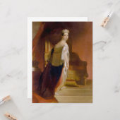 Queen Victoria (door Thomas Sully) Kaart (Voorkant / Achterkant in situ)