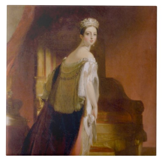 Queen Victoria (door Thomas Sully) Tegeltje (Voorkant)