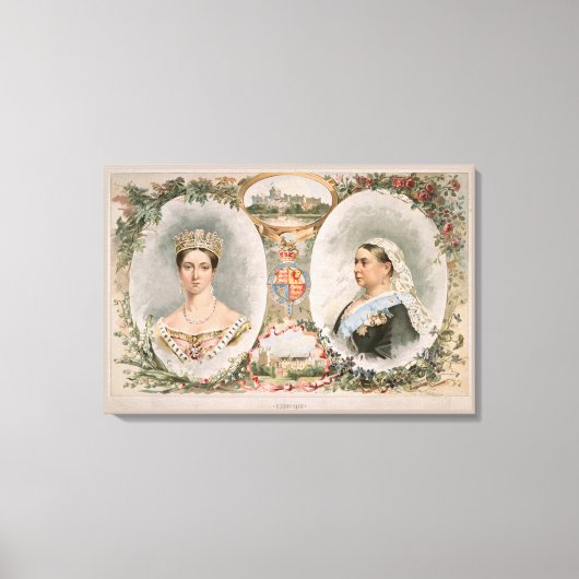 Queen Victoria Golden Jubilee Poster Canvas Afdruk (Voorkant)