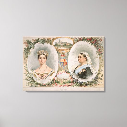 Queen Victoria Golden Jubilee Poster Canvas Afdruk (Voorkant)
