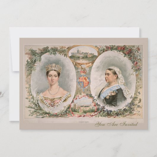 Queen Victoria Golden Jubilee Poster Kaart (Voorkant)