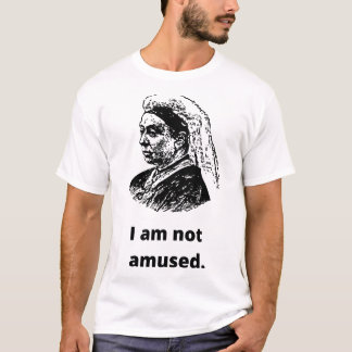 Queen Victoria 'Ik ben niet geamuseerd' T-shirt