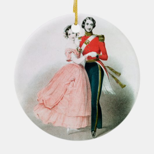 Queen Victoria Keramisch Ornament (Achterkant)