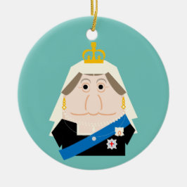 Queen Victoria Keramisch Ornament