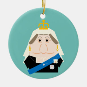 Queen Victoria Keramisch Ornament