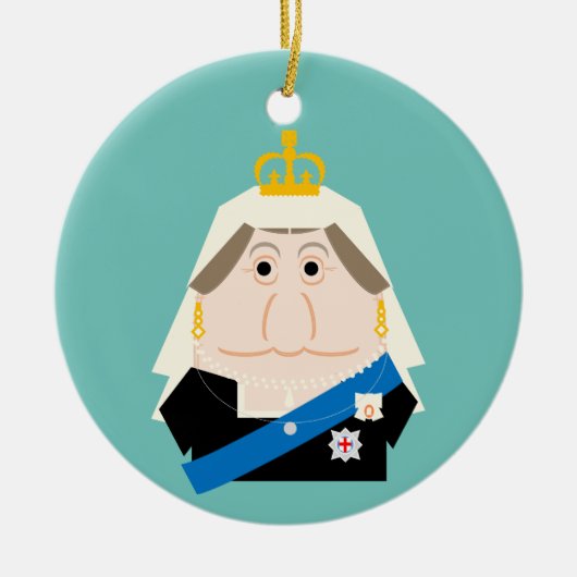 Queen Victoria Keramisch Ornament (Voorkant)