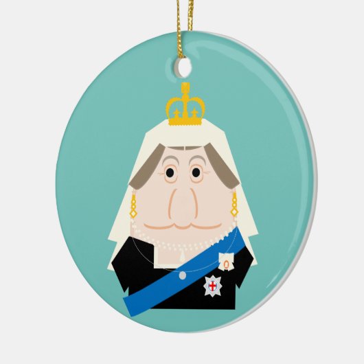 Queen Victoria Keramisch Ornament (Links)