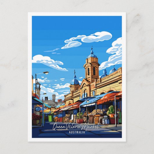 Queen Victoria Market Australië Reizen Briefkaart (Voorkant)