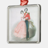 Queen Victoria Metalen Ornament (Links)
