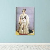 Queen Victoria-pop Canvas Afdruk (Insitu (Houten vloer))