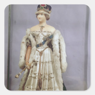 Queen Victoria-pop Vierkante Sticker