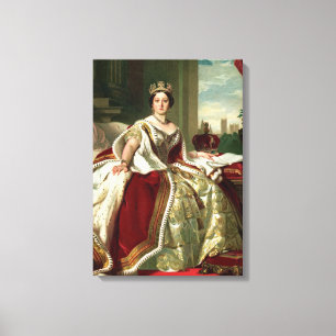 Queen Victoria Portrait Canvas Afdruk