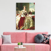 Queen Victoria Portrait Canvas Afdruk (Insitu (Woonkamer))