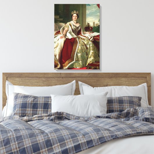 Queen Victoria Portrait Canvas Afdruk (Insitu (Slaapkamer))