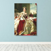 Queen Victoria Portrait Canvas Afdruk (Insitu (Houten vloer))