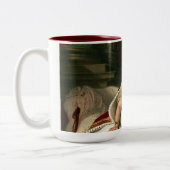 Queen Victoria Portrait Tweekleurige Koffiemok (Links)