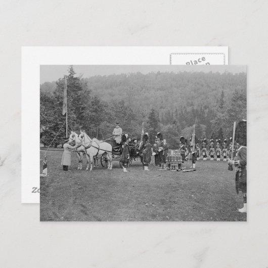 Queen Victoria presenteert kleuren Briefkaart (Voorkant / Achterkant)