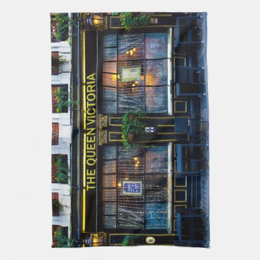 Queen Victoria Pub Theedoek (Verticaal)