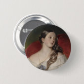 Queen Victoria Ronde Button 5,7 Cm (Voorkant /achterkant)