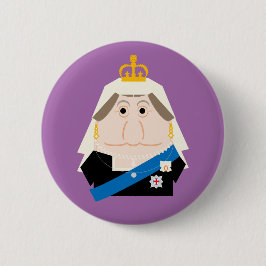 Queen Victoria Ronde Button 5,7 Cm