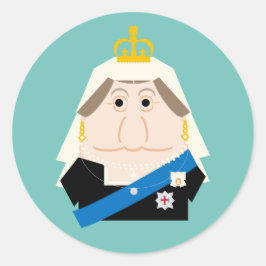 Queen Victoria Ronde Sticker