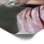 Queen Victoria roze satijn blazen roze bubble kauw Poster (Hoek)