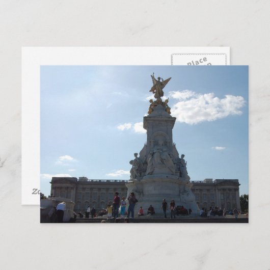 Queen Victoria Statue briefkaart (Voorkant / Achterkant)