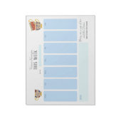 Queen Victoria Tea gepersonaliseerde week in een o Notitieblok (Linkerzijde)