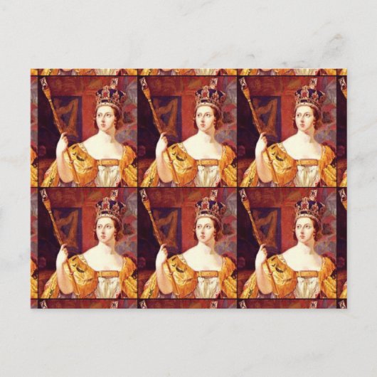 Queen Victoria Victoriaans Briefkaart (Voorkant)