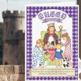 Queen voor de Dag Christelijke Verjaardag Kaart