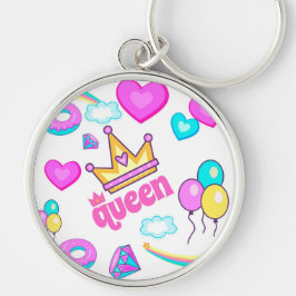 QUEEN VOOR MEISJES SLEUTELHANGER