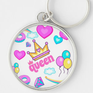 QUEEN VOOR MEISJES SLEUTELHANGER