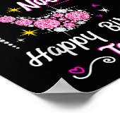 Queen Was Born In November Cute Funny Happy Birthd Poster (Hoek)