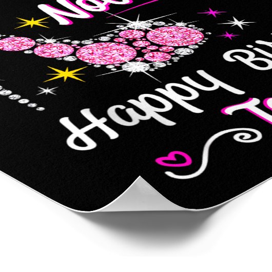 Queen Was Born In November Cute Funny Happy Birthd Poster (Hoek)