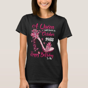 Queen werd geboren in oktober 1955 High Heel 67th T-shirt