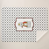 Queen Westie Dog West Highland White Terrier Sherpa Deken (Voorkant (horizontaal))