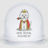 Queen Westie Dog West Highland White Terrier Sneeuwbol (Voorkant)