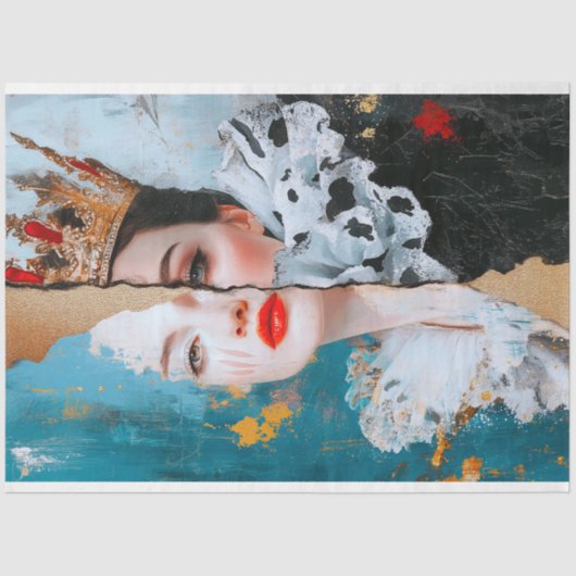 Queen Women's History Maand Decoupage Tissuepapier (Voorkant)