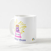 Queen Work Mok gepersonaliseerd cadeau (Voorkant links)