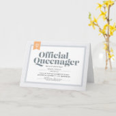 Queenager Birthday Kaart (Gele Bloem)