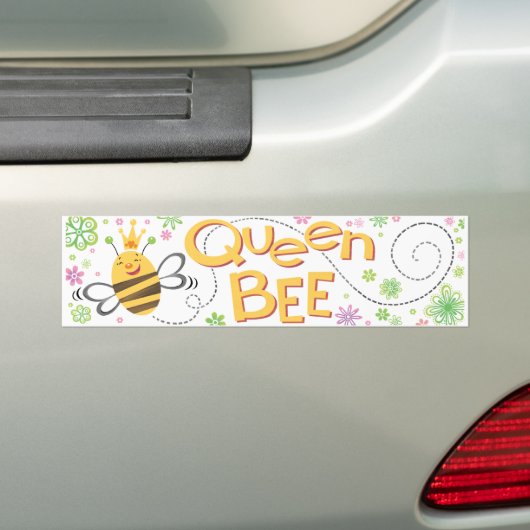 QueenBee BumperSticker (Op auto)