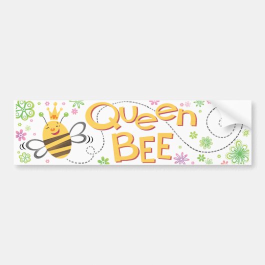QueenBee BumperSticker (Voorkant)