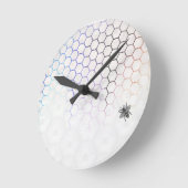 QueenBee in Colorfull Honeycomb Ronde Klok (Hoek)